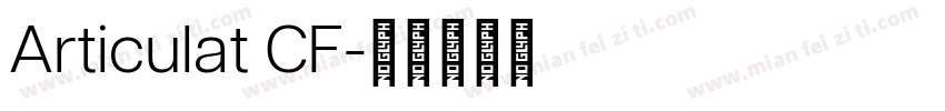 Articulat CF字体转换